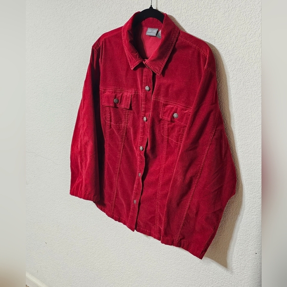 Additions By Chicos Jacket Womens 3 Button Up Long Sleeve w Pockets Corduroy - Picture 5 of 6